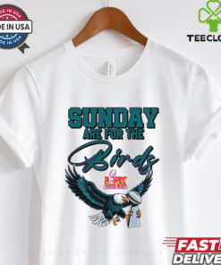 Sunday Are For The Birds Lix Super Bowl Trophy Eagles Fans shirt