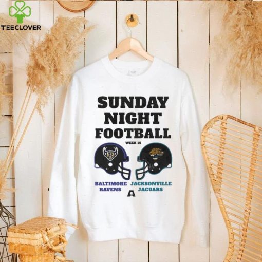 Sunday night football week 15 Baltimore Ravens vs Jacksonville Jaguars hoodie, sweater, longsleeve, shirt v-neck, t-shirt