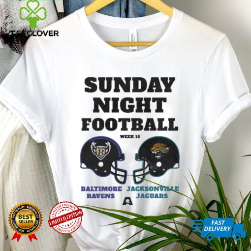 Sunday night football week 15 Baltimore Ravens vs Jacksonville Jaguars hoodie, sweater, longsleeve, shirt v-neck, t-shirt