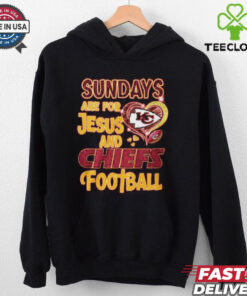 Sundays Are For Jesus And Kansas City Chiefs Football T Shirt