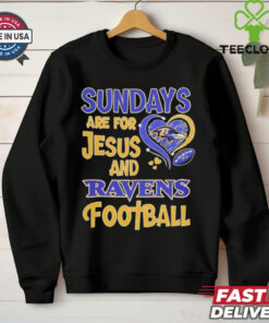 Sundays are for Jesus and Baltimore Ravens football shirt
