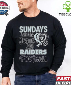 Sundays are for Jesus and Las Vegas Raiders football shirt