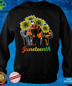 Sunflower Fist Juneteenth Black History African American T Shirt