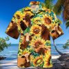 Sunflower Hawaiian Shirt Sunflower With Cow Aloha Shirt, Aloha Hawaiian Shirts