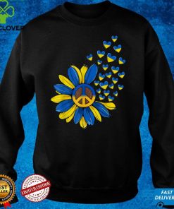 Sunflower Peace Heart Love I Stand With Ukraine Ukrainian T Shirt