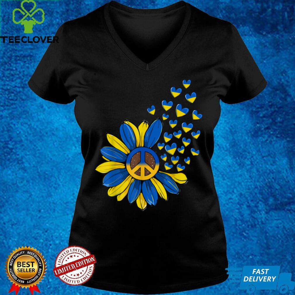 Sunflower Peace Heart Love I Stand With Ukraine Ukrainian T Shirt Sunflower Peace Heart Love I Stand With Ukraine Ukrainian T Shirt