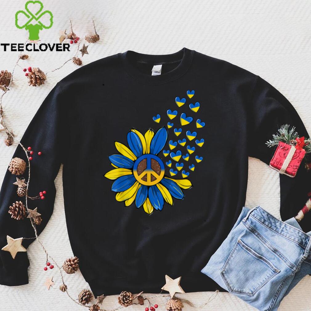 Sunflower Peace Heart Love I Stand With Ukraine Ukrainian T Shirt Sunflower Peace Heart Love I Stand With Ukraine Ukrainian T Shirt