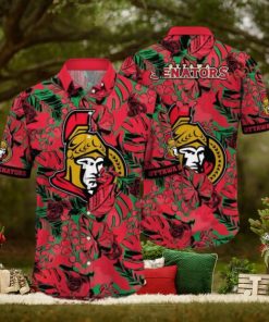 Sunlight Inspired Ottawa Senators NHL Hawaiian Aloha Shirt