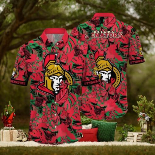 Sunlight Inspired Ottawa Senators NHL Hawaiian Aloha Shirt