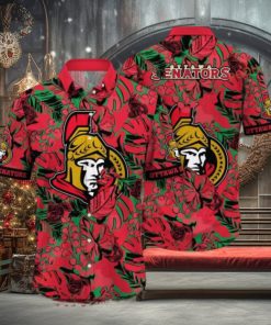 Sunlight Inspired Ottawa Senators NHL Hawaiian Aloha Shirt