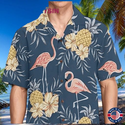 Sunny Side Up Radiate Confidence In Flamingo Hawaiian Shirts