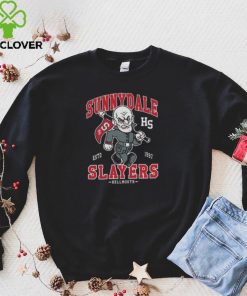 Sunnydale High School Vampire Vintage Distressed Horror College Mascot Shirt