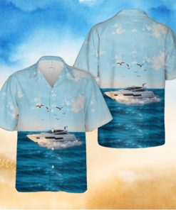 Sunseeker Predator 80 Ship Hawaiian Shirt