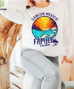 Sunset Beach Retro Cancun Mexico Family Vacation T Shirt