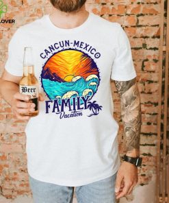 Sunset Beach Retro Cancun Mexico Family Vacation T Shirt