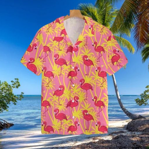 Sunset Soiree Impress In Flamingo Hawaiian Shirts