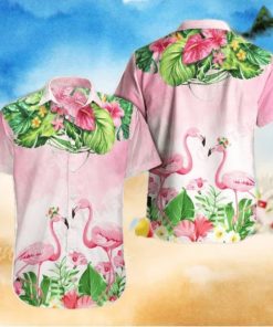 Sunset Soiree Party In Style With Flamingo Hawaiian Shirts