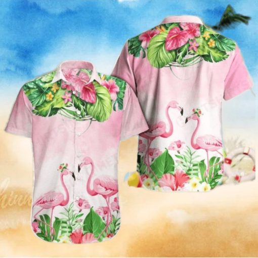 Sunset Soiree Party In Style With Flamingo Hawaiian Shirts