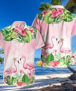 Sunset Soiree Party In Style With Flamingo Hawaiian Shirts