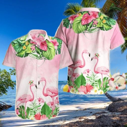 Sunset Soiree Party In Style With Flamingo Hawaiian Shirts