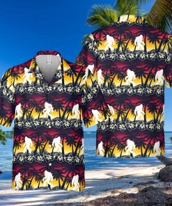 Sunset Tropical Bigfoot Hawaii Shirt Hawaiian Summer Party