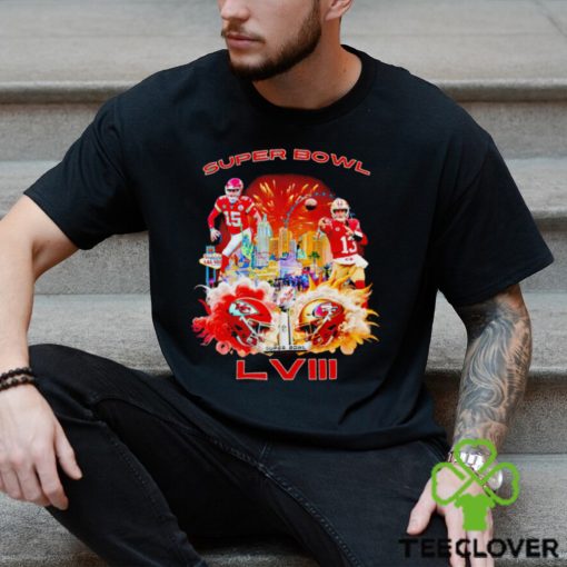 Super Bowl 2024 San Francisco 49ers vs Kansas City Chiefs Matchup NFL shirt