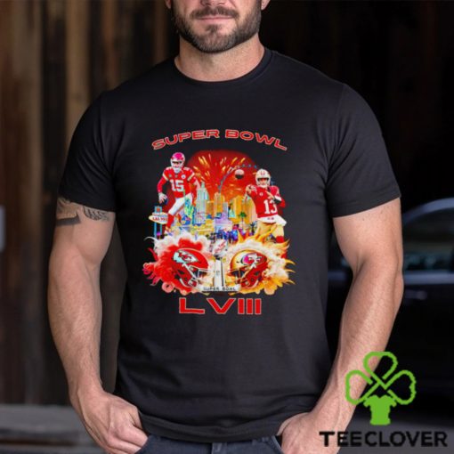 Super Bowl 2024 San Francisco 49ers vs Kansas City Chiefs Matchup NFL shirt