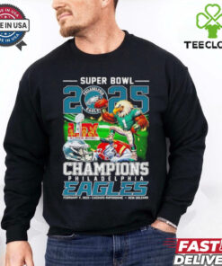 Super Bowl 2025 Champions Philadelphia Eagles vs Kansas City Chiefs Mascots shirt