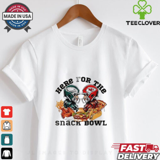 Super Bowl 2025 Kansas City Vs Philadelphia Eagles Here For The Snacks Bow shirt