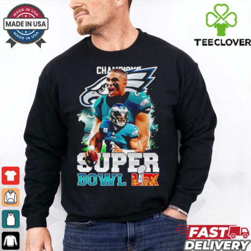 Super Bowl 2025 LIX Champions number 1 Eagles shirt
