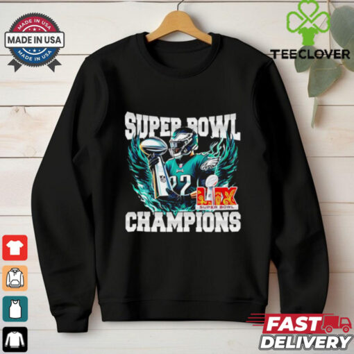 Super Bowl 2025 LIX Champions number 22 Eagles shirt