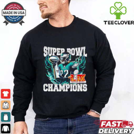 Super Bowl 2025 LIX Champions number 22 Eagles shirt