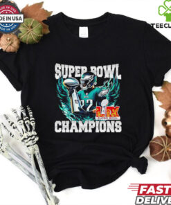 Super Bowl 2025 LIX Champions number 22 Eagles shirt
