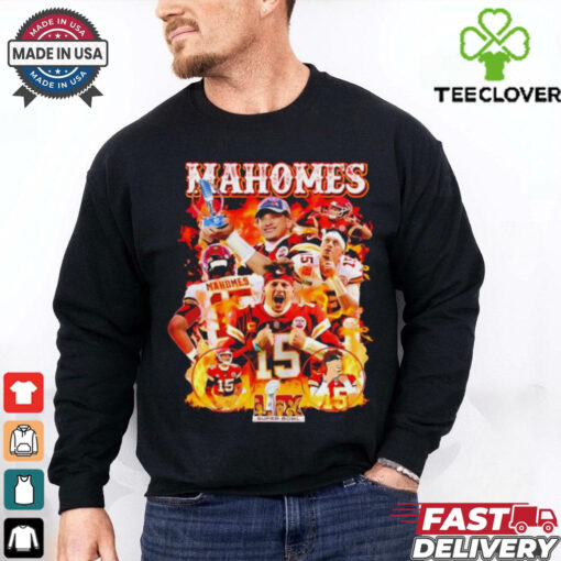 Super Bowl 2025 Patrick Mahomes Kansas City Chiefs Graphic shirt