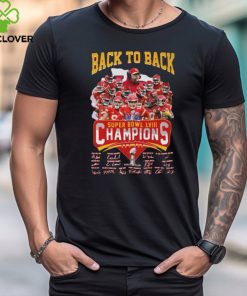 Super Bowl Champions Back To Back Chiefs Kingdom Signatures Shirt