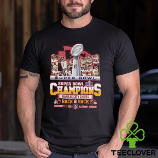 Super Bowl Champions Kansas City Chiefs Back 2 Back Shirt