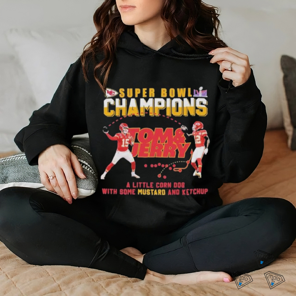 Super Bowl Champions Travis Kelce And Patrick Mahomes Tom And Jerry Shirt Super Bowl Champions Travis Kelce And Patrick Mahomes Tom And Jerry Shirt