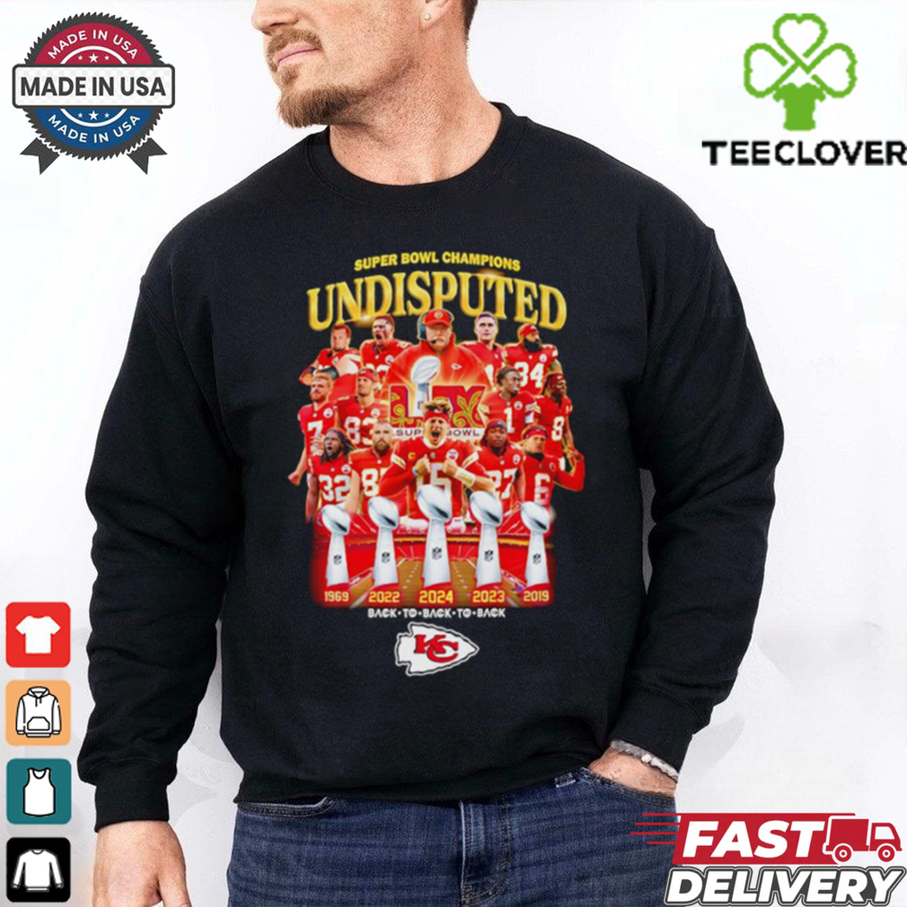 Super Bowl Champions Undisputed Kansas City Chiefs players graphic shirt Super Bowl Champions Undisputed Kansas City Chiefs players graphic shirt
