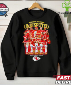 Super Bowl Champions Undisputed Kansas City Chiefs players graphic shirt