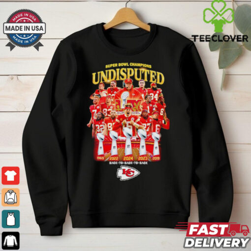 Super Bowl Champions Undisputed Kansas City Chiefs players graphic shirt