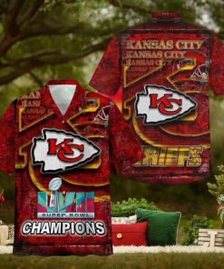 Super Bowl Kansas City Chiefs Hawaiian Shirt Lvii Super Bowl Hawaiian Shirt