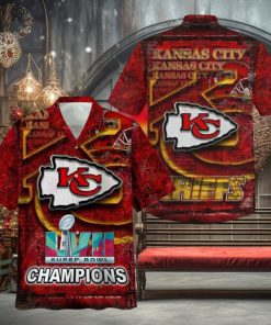 Super Bowl Kansas City Chiefs Hawaiian Shirt Lvii Super Bowl Hawaiian Shirt