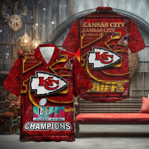 Super Bowl Kansas City Chiefs Hawaiian Shirt Lvii Super Bowl Hawaiian Shirt