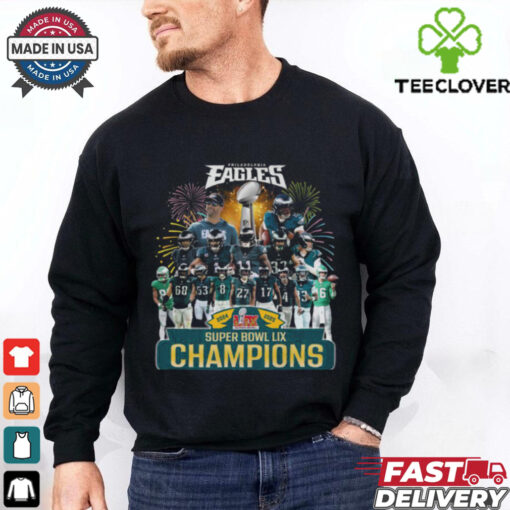Super Bowl LIX 2024 2025 Champions Philadelphia Eagles Team Player Winner T Shirt