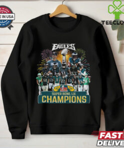 Super Bowl LIX 2024 2025 Champions Philadelphia Eagles Team Player Winner T Shirt