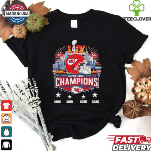 Super Bowl LIX 2025 Kansas City Chiefs helmet shirt