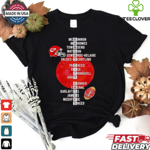 Super Bowl LIX 2025 Kansas City Chiefs players name shirt