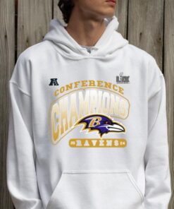 Super Bowl LIX Baltimore Ravens 2024 Afc Conference Champions Logo Shirt