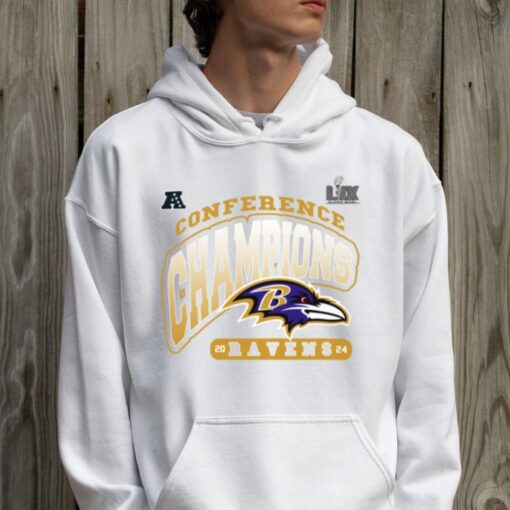 Super Bowl LIX Baltimore Ravens 2024 Afc Conference Champions Logo Shirt