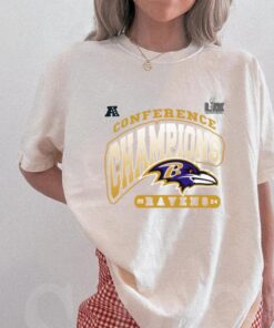 Super Bowl LIX Baltimore Ravens 2024 Afc Conference Champions Logo Shirt